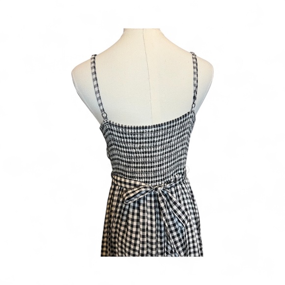 🖤🤍 EUC OLD NAVY Black & White Gingham Maxi Dress | Sz S Tall - Picture 5 of 9